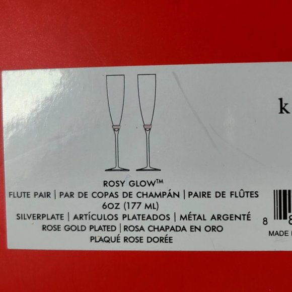kate spade Dining Kate Spade New York Rosy Glow 2piece Champagne